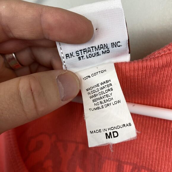 Harley-Davidson Shirt Womens Medium Red Tank Top Denney’s Branson MO Graphic - Picture 3 of 9